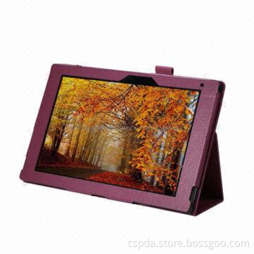 PU Back Stand Cases for Sony Xperia Tablet Z2, Can Change for Other Colors and Materials